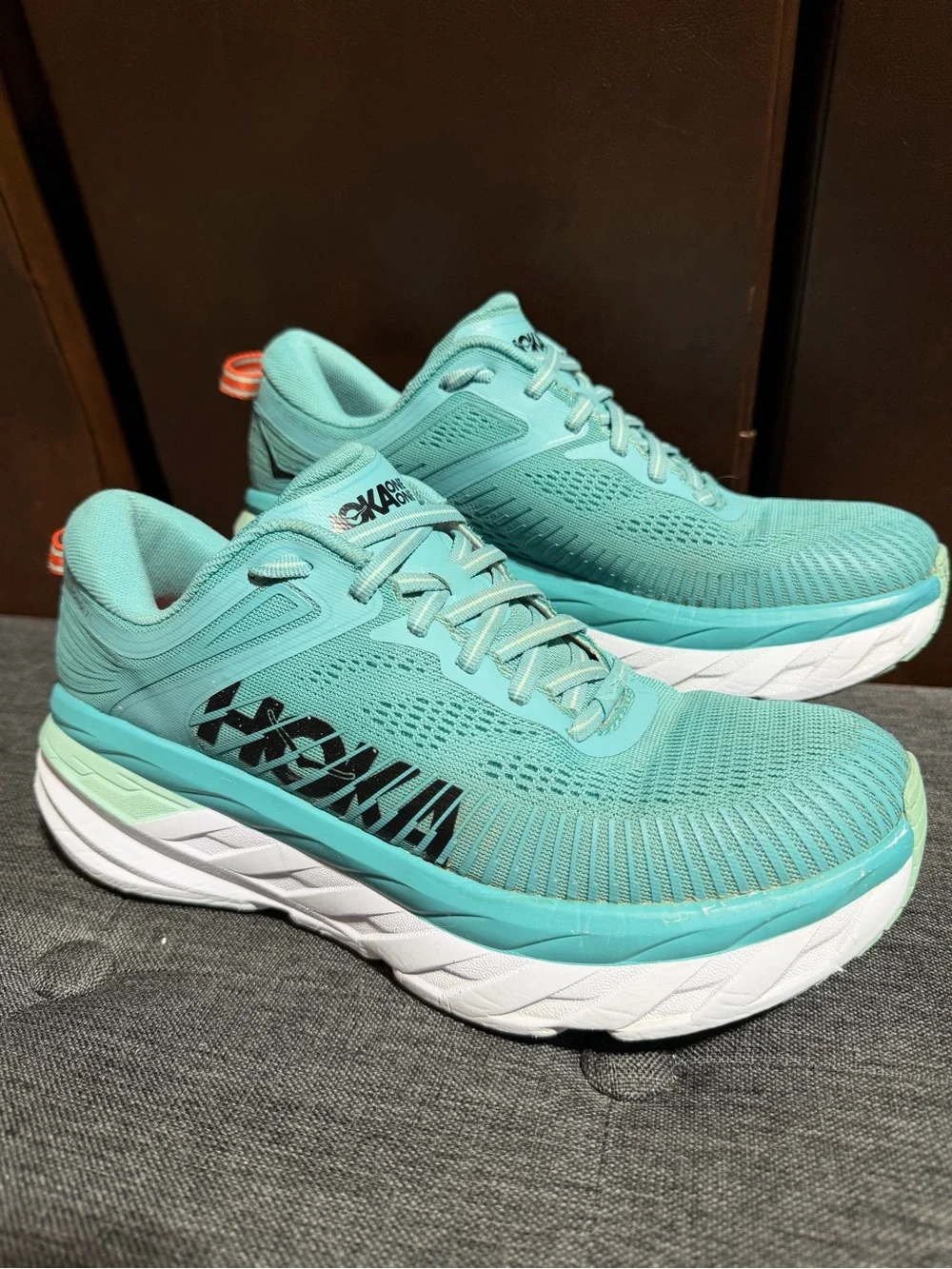 Hoka One One Women's Mint Teal Running Sneakers